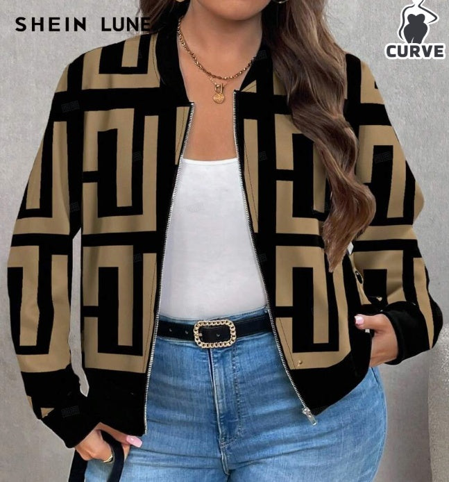Minimally Casual Printed Women's Jacket