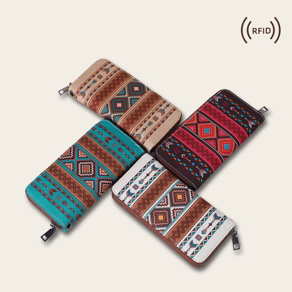 Bohemian Wind Gürtel RFID Brieftasche Retro Hohe Sinn