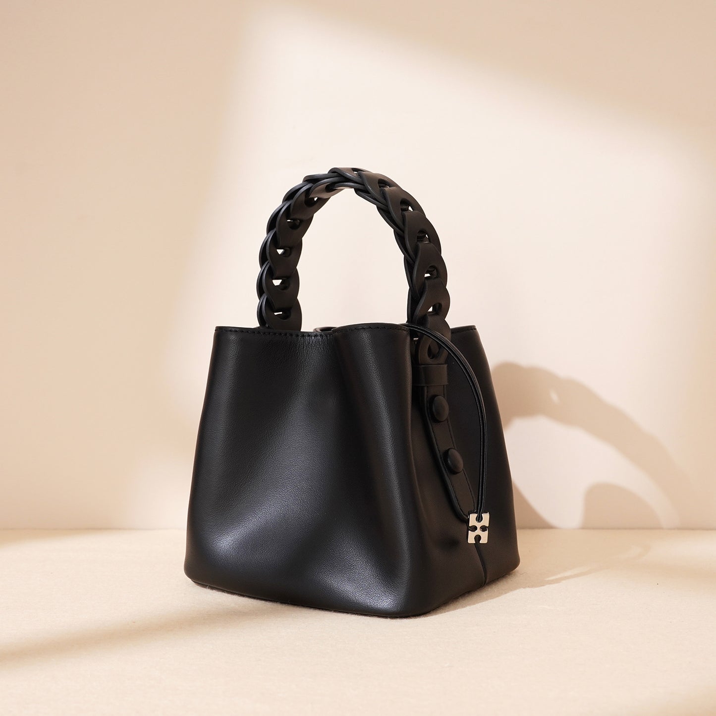 Mini Woven Bucket Bag