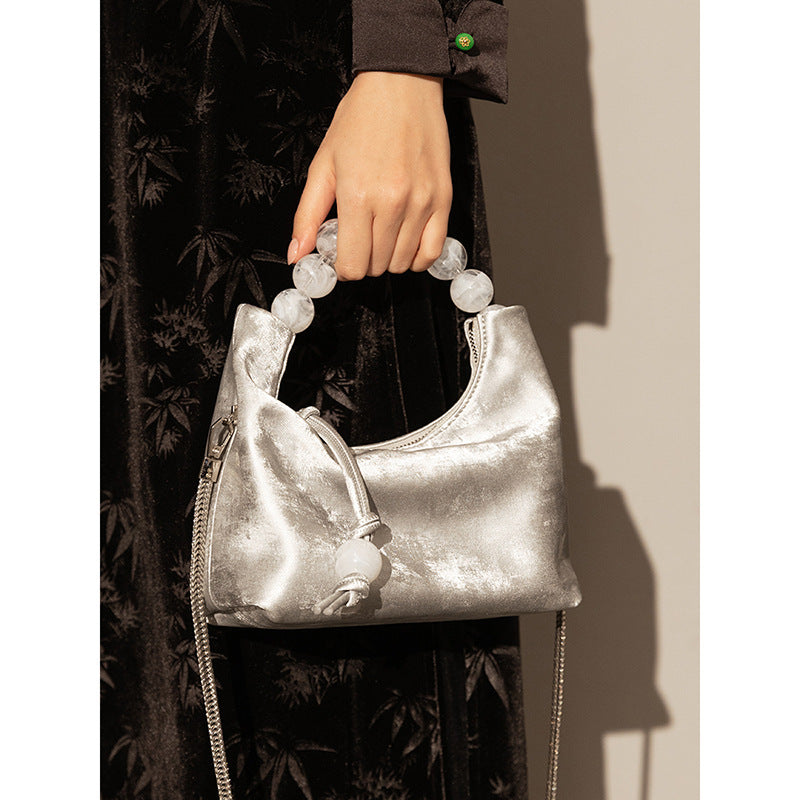 Pearl Chain Crossbody Bag