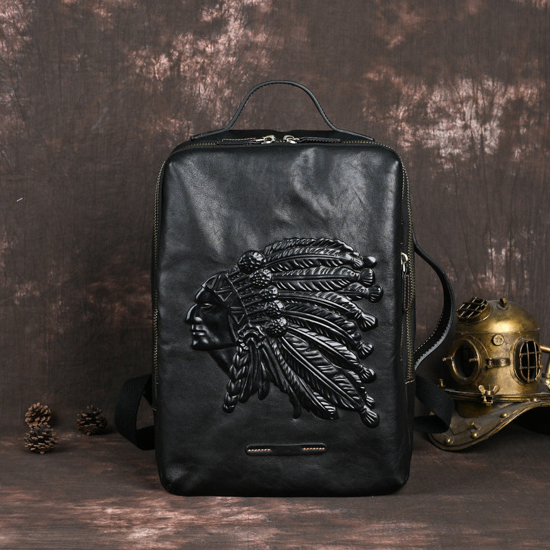 HeritageCraft Genuine Cowhide Backpack