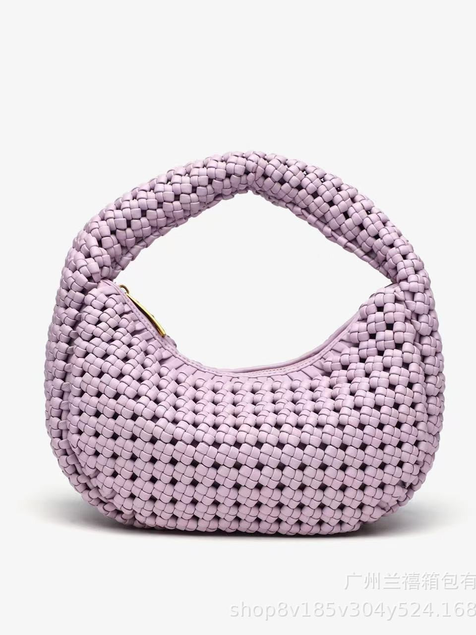 Elegante bolso de luna nueva tejido a mano