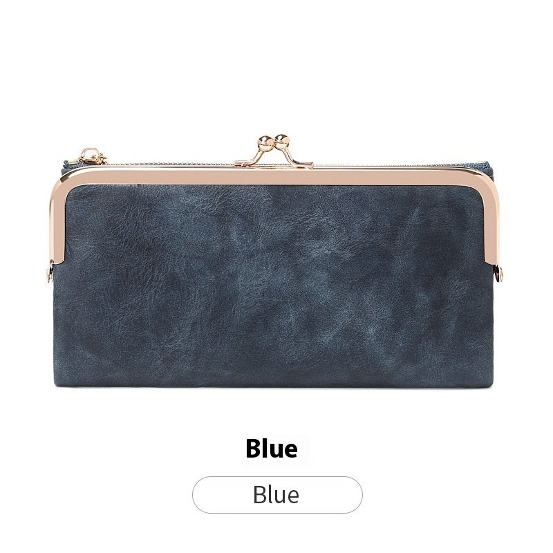 Monedero plegable multifuncional con clip retro para todo tipo de combinaciones