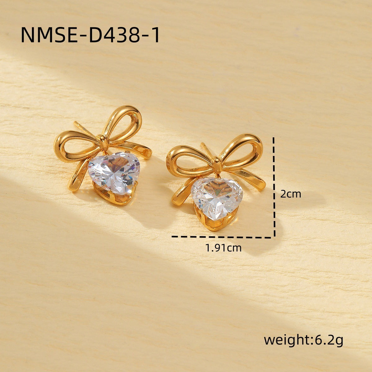 European And American Design Fashion Bowknot Earrings