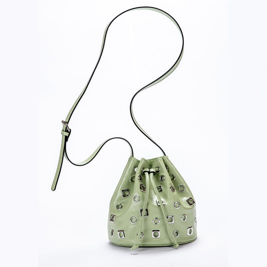 Chic Suede Bucket Bag