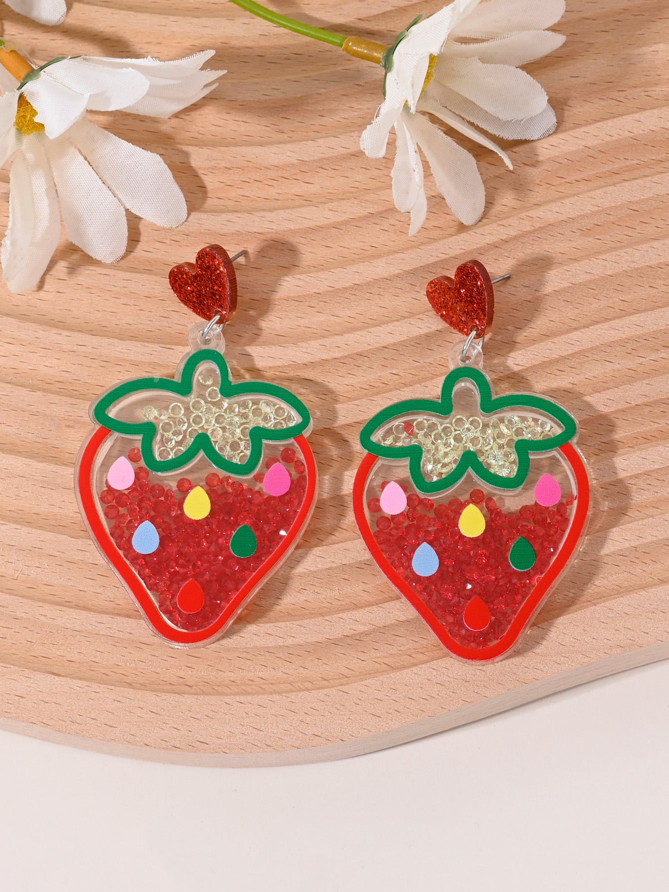Cherry Strawberry Watermelon Pineapple Coconut Cake Ice Cream Earrings For Women