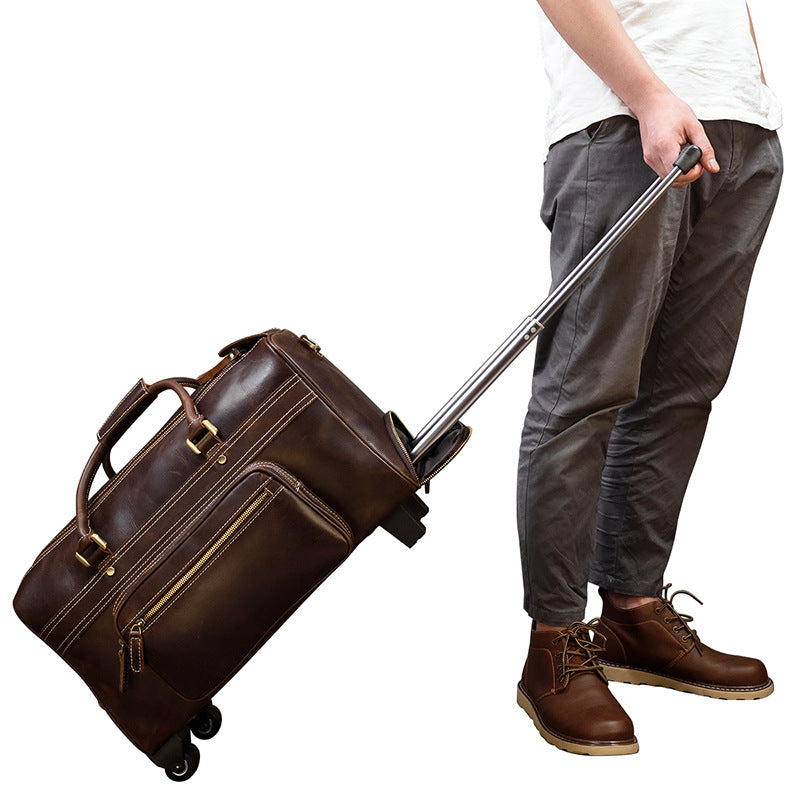Leather Business Travel Handbag