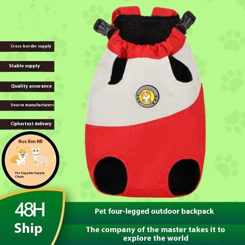 Shock Absorbing Cushion Four-legged Pet Backpack