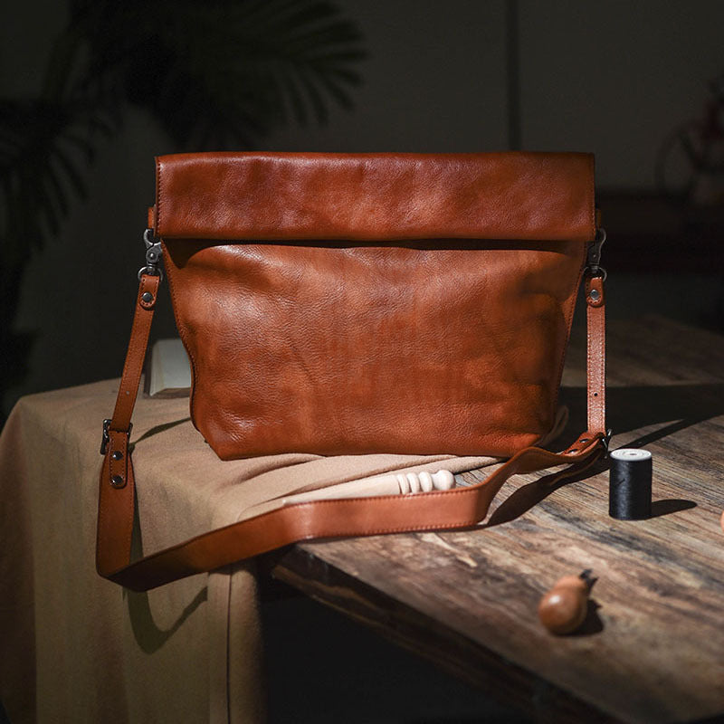Vintage Tanned Leather Handmade