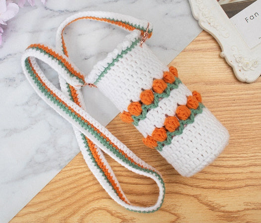 Cup Cover Crossbody Long Strap Vacuum Cup Glass Universal
