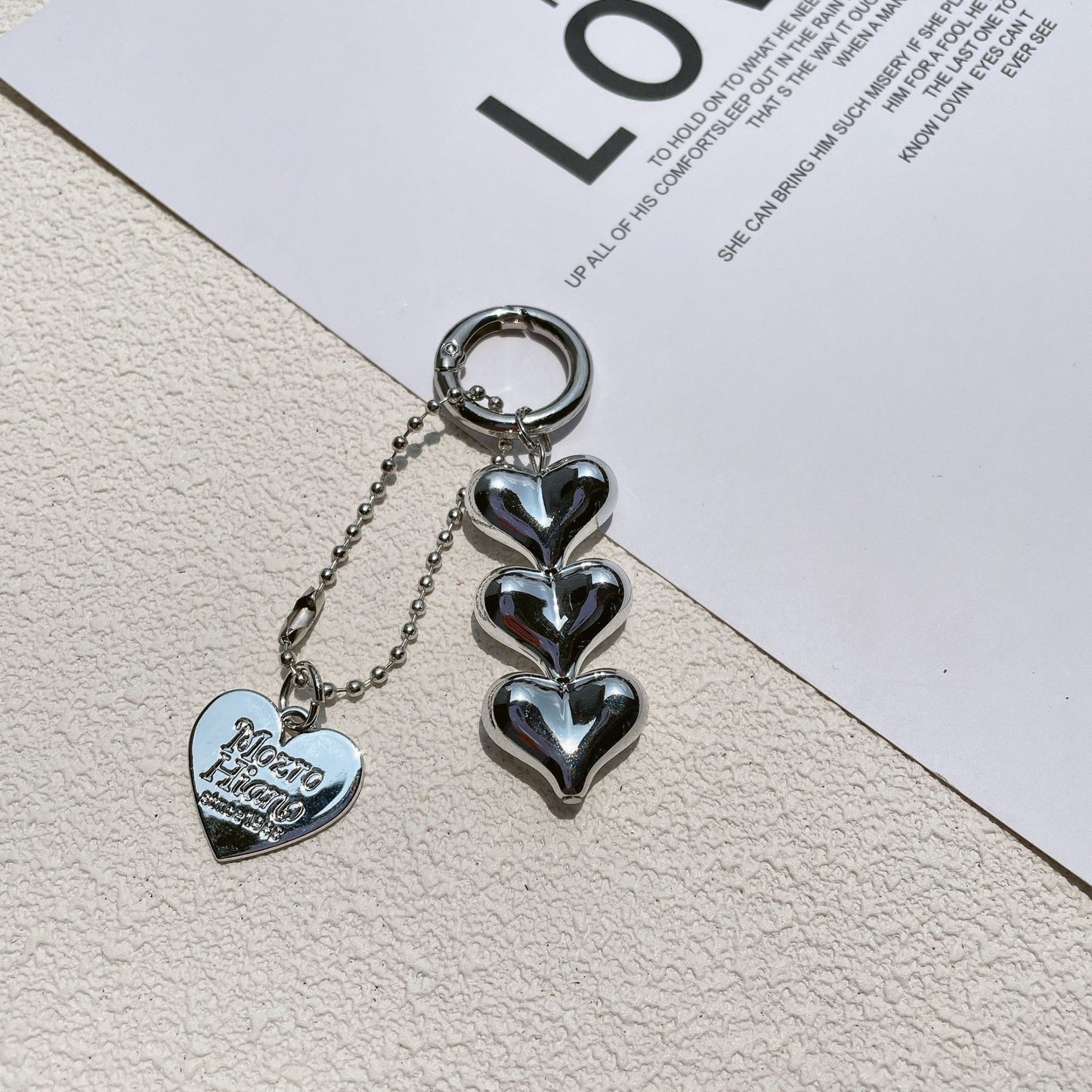New Fart Peach Love Car Key Ring