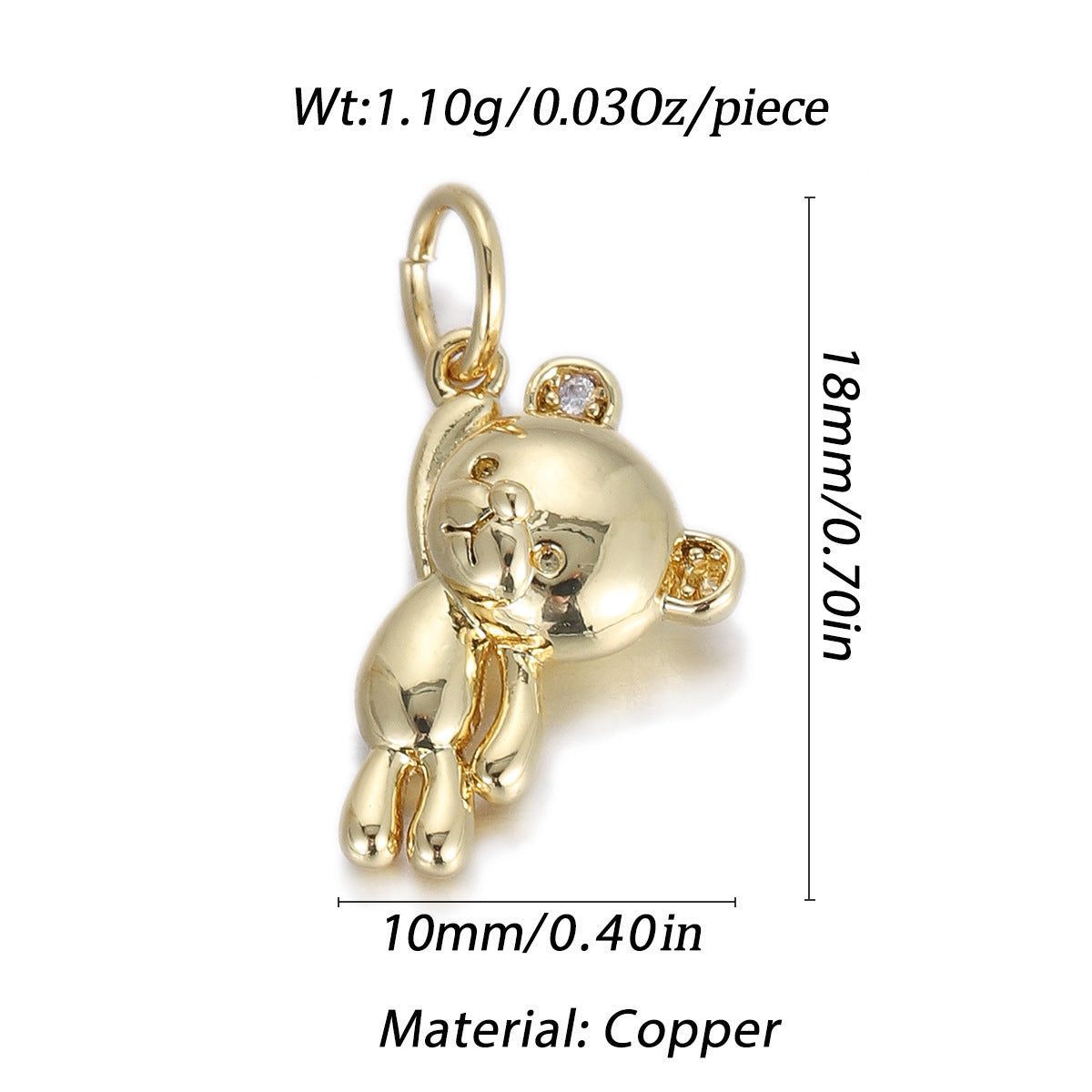 Animal Series Pendant Drop Oil Inlaid Zircon Diy Bracelet Necklace