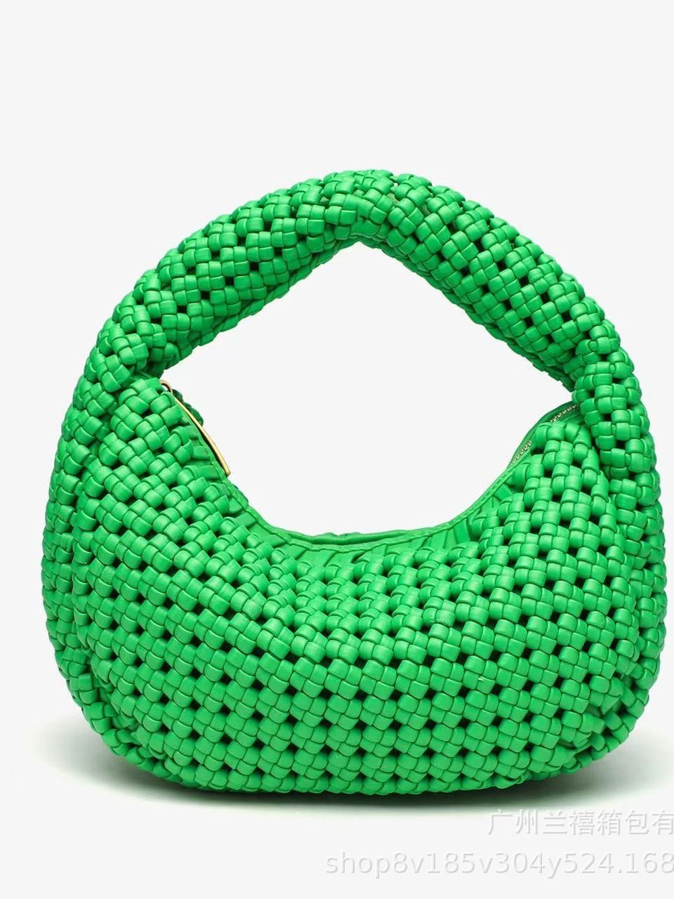 Elegante bolso de luna nueva tejido a mano