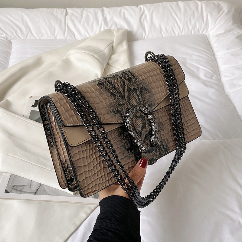 Animal Printed Chain Bag