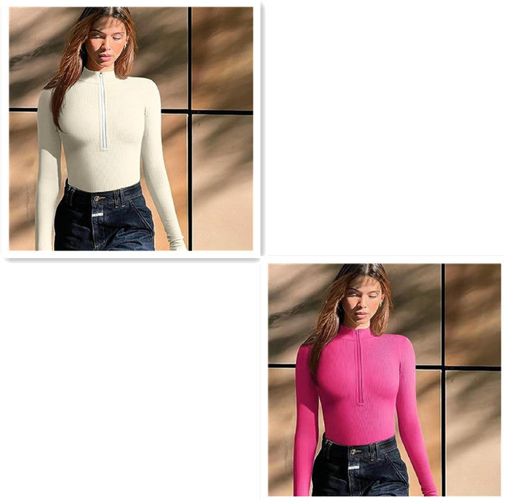 Mono de manga larga de moda sin costuras, moldeador adelgazante para mujer