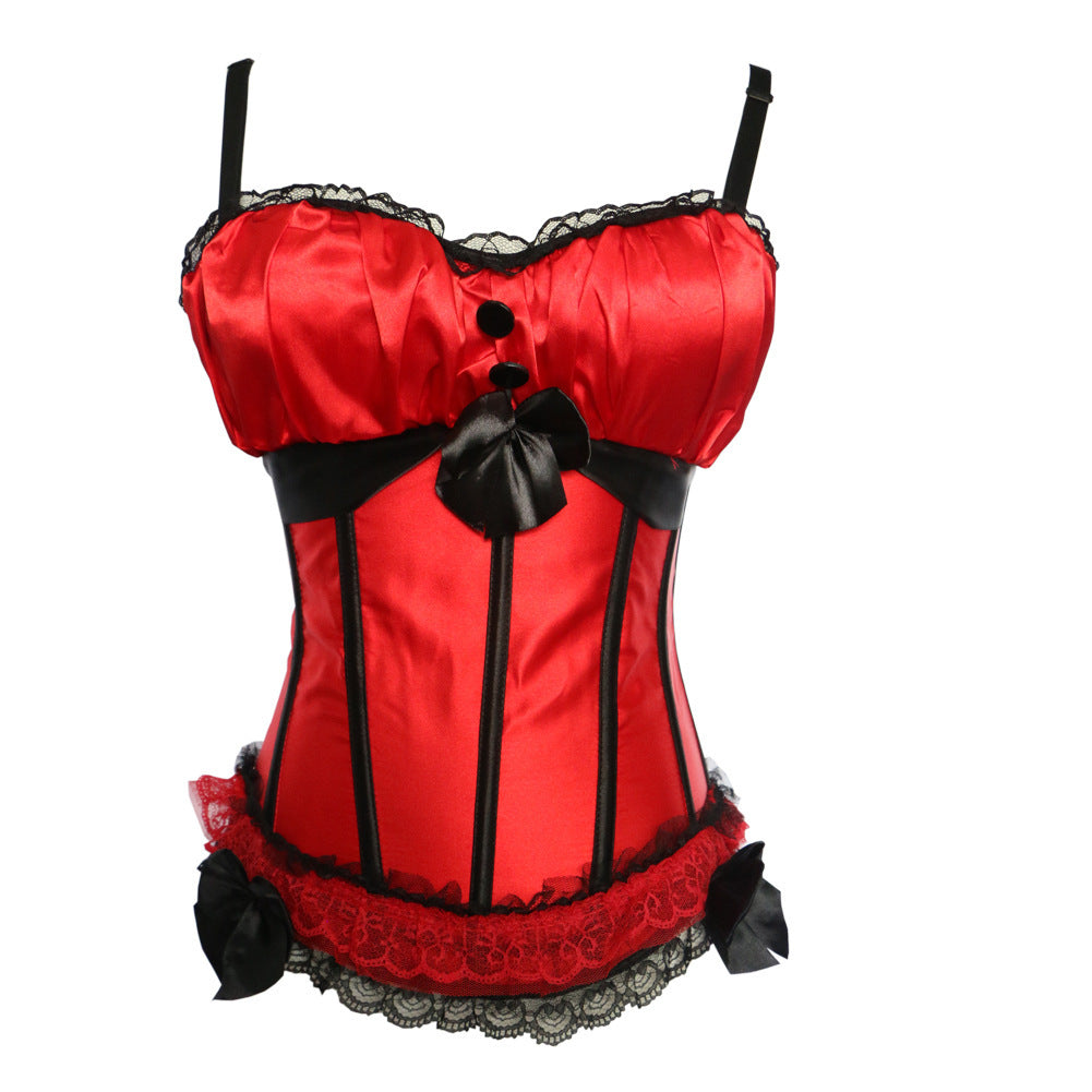 Black And White Erotic Lingeriecourt Corset