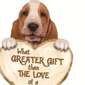 Love Dog Acrylic Key Ring Pendant