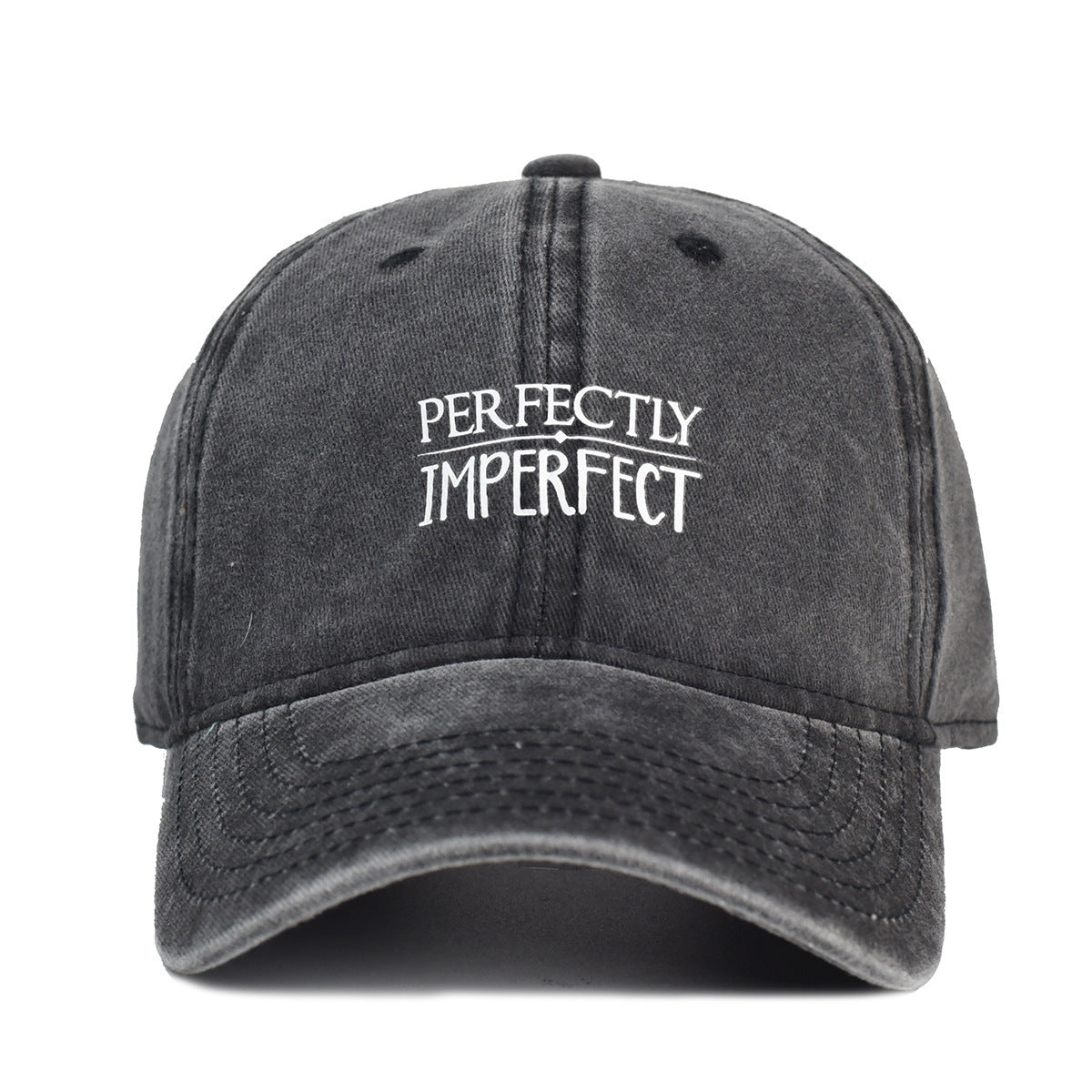 Washed Cotton Printed Hat Old Dad Hat