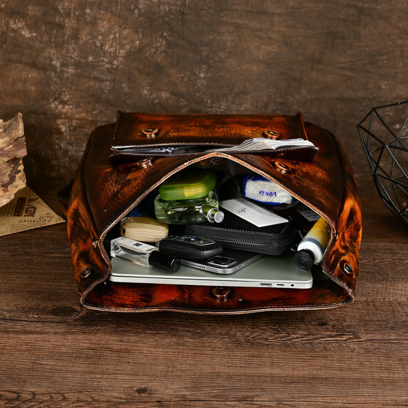 Mochila de piel de vaca Orion Luxe