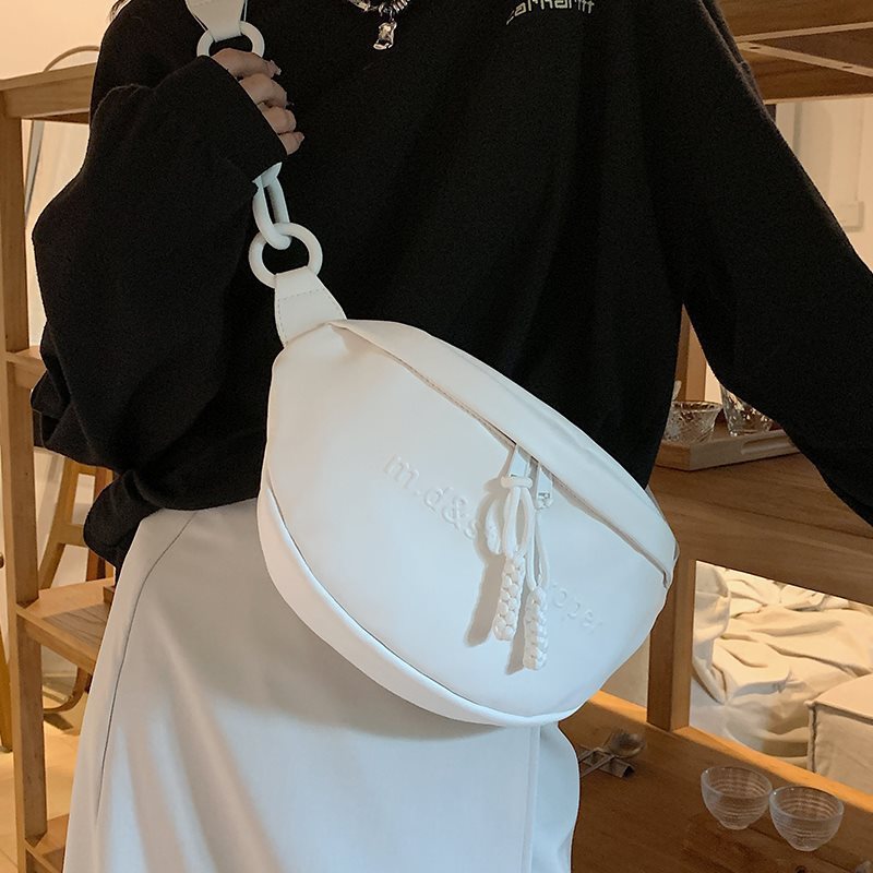 White Chest Crossbody Bag