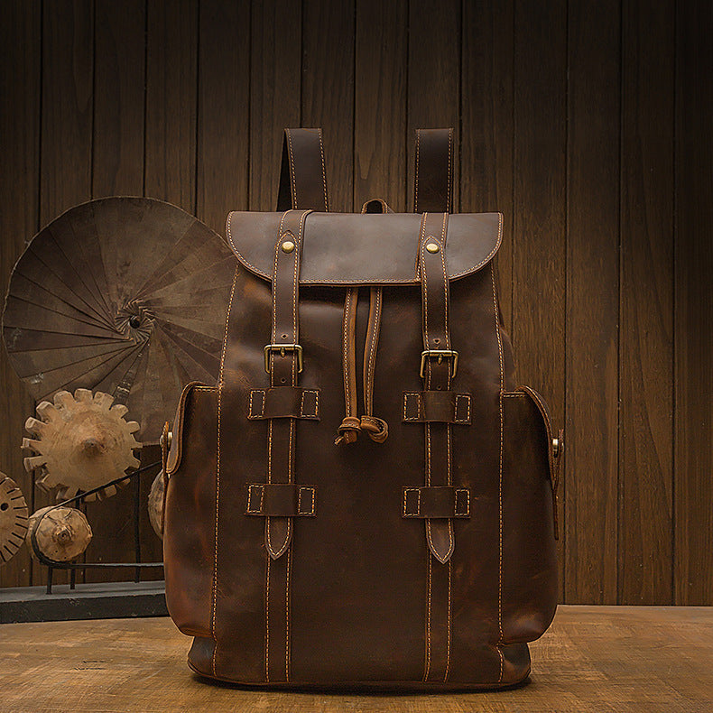 Timberwolf Retro Leather Backpack