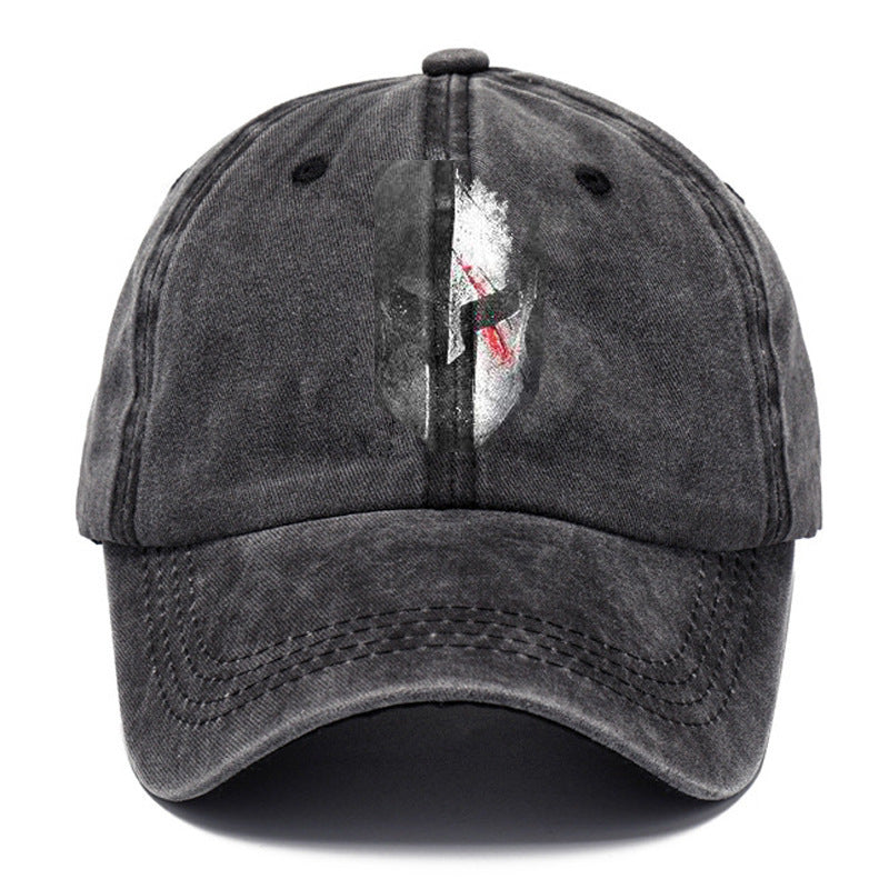 Washed Cotton Printed Old Dad Hat Men's Retro