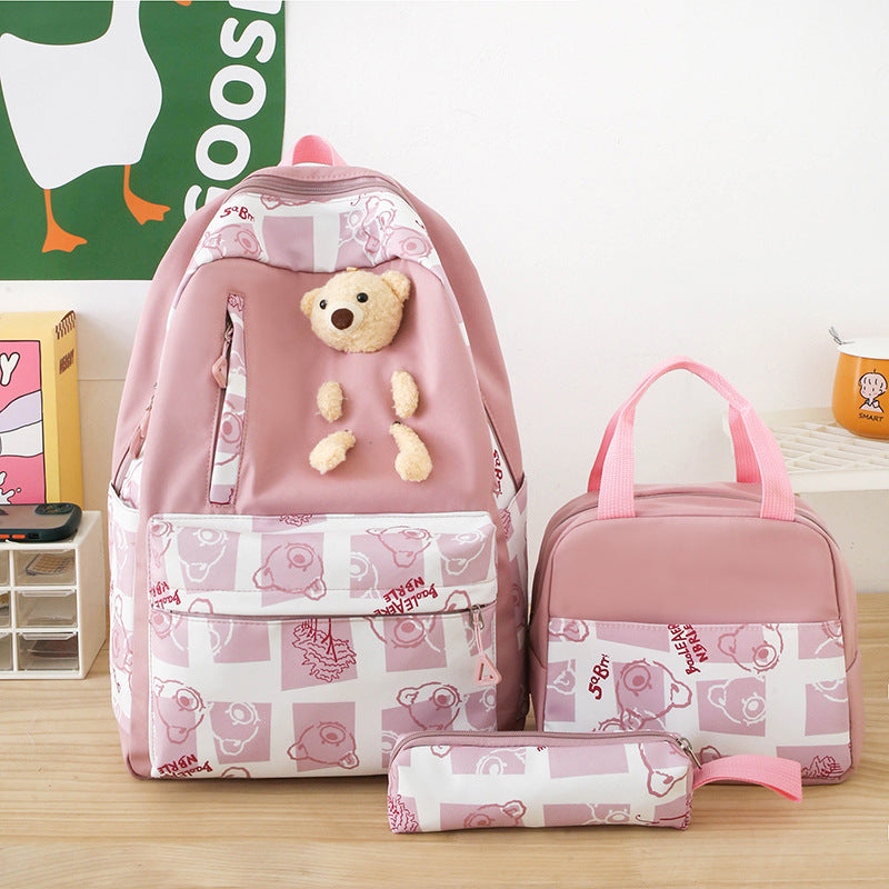 Cute Bear Three-piece Set Bag