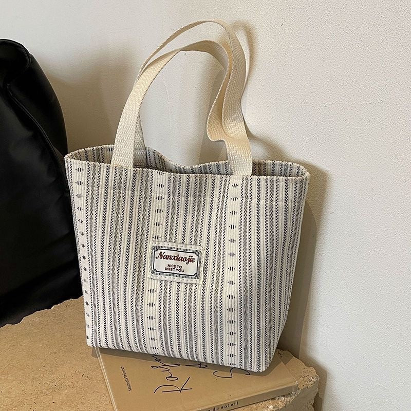 Japanese Style Corduroy Bag Ins Large Capacity