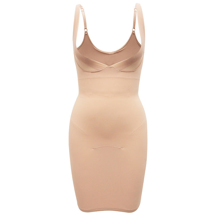 Faja moldeadora de una pieza minimalista para mujer con fruncido y accesorios para el pecho