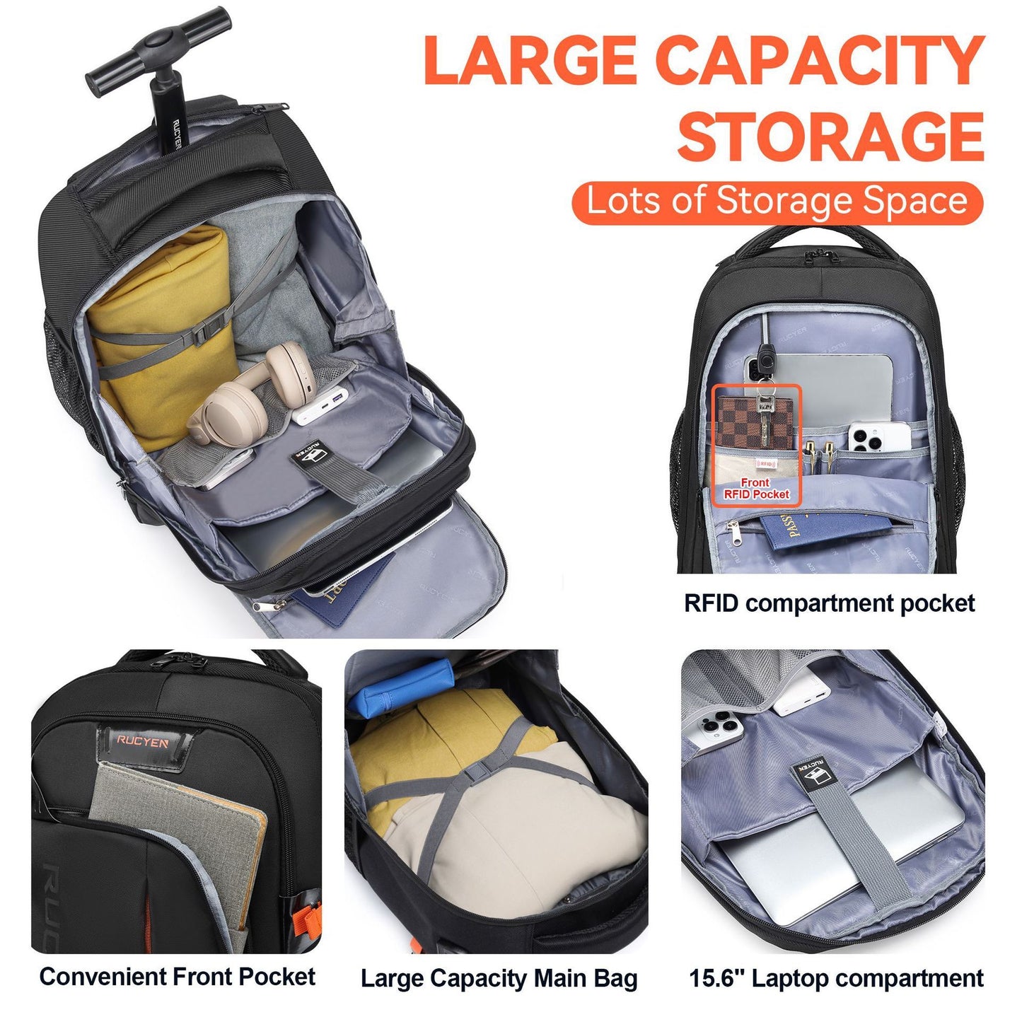 New Multi-function Trolley Backpack