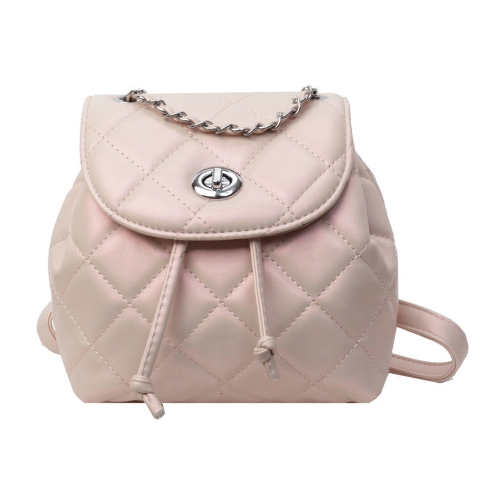 Rhombus Plaid Damen Rucksack