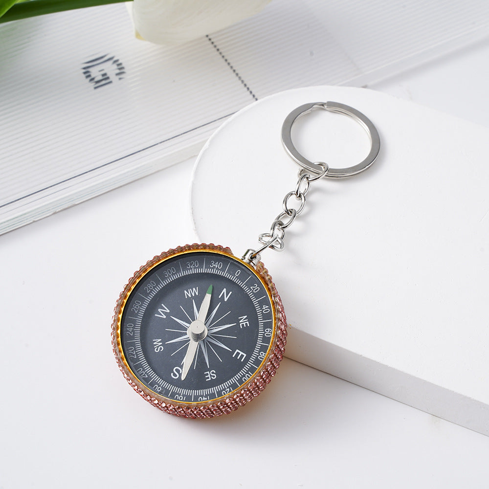 Diamond G44-2 Outdoor Mini Aluminum Alloy Compass Key Chain