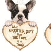 Love Dog Acrylic Key Ring Pendant