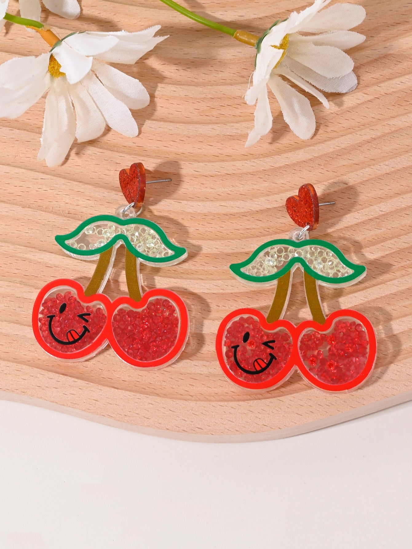 Cherry Strawberry Watermelon Pineapple Coconut Cake Ice Cream Earrings For Women