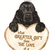 Love Dog Acrylic Key Ring Pendant