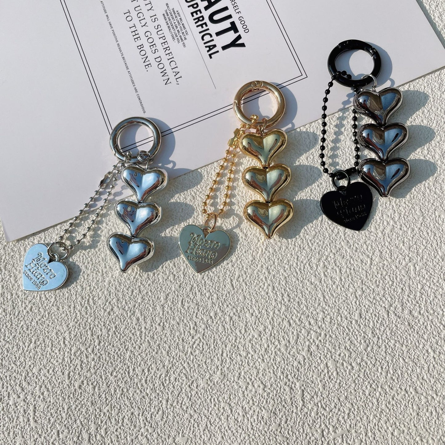 New Fart Peach Love Car Key Ring