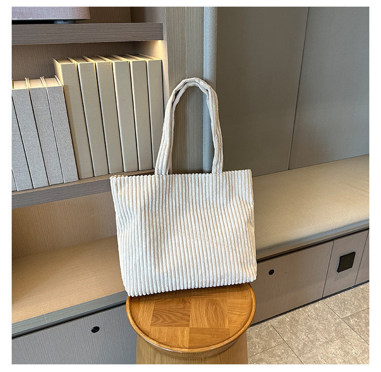 Retro Corduroy Shoulder Bag