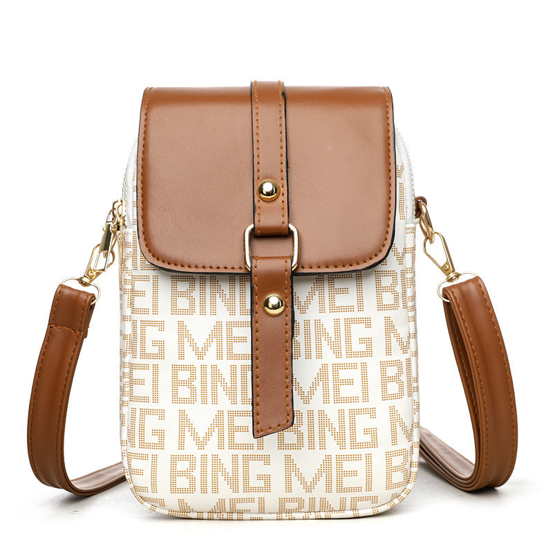 Retro Printed Mini Crossbody Bag