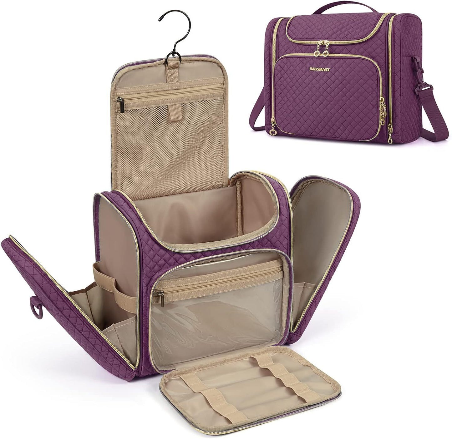 Bolsa de almacenamiento multifuncional de viaje portátil impermeable de gran capacidad para mujer