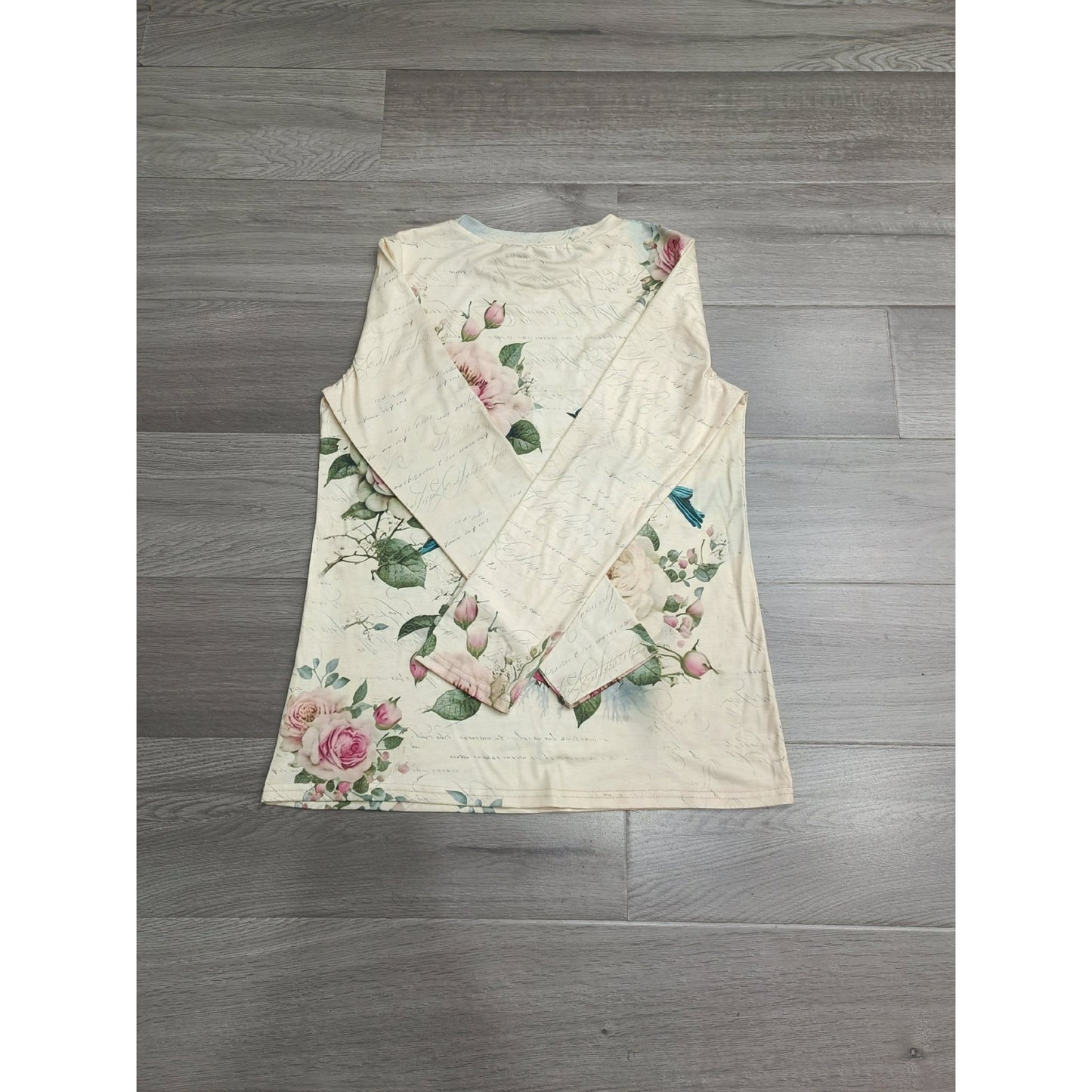 Adult Lady Like Woman Style Floral Socialite Loose Women's Top
