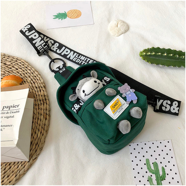 Cute Lamb Canvas Chest Bag