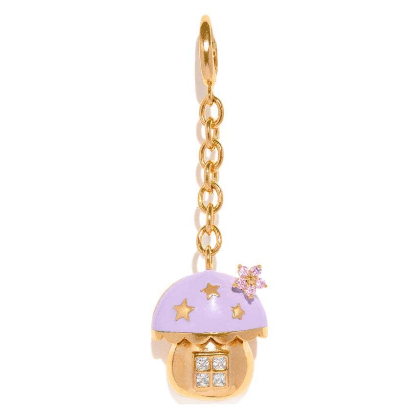 Sweet Girly Cherry Blossom Keychain Pendant Flower Tassel