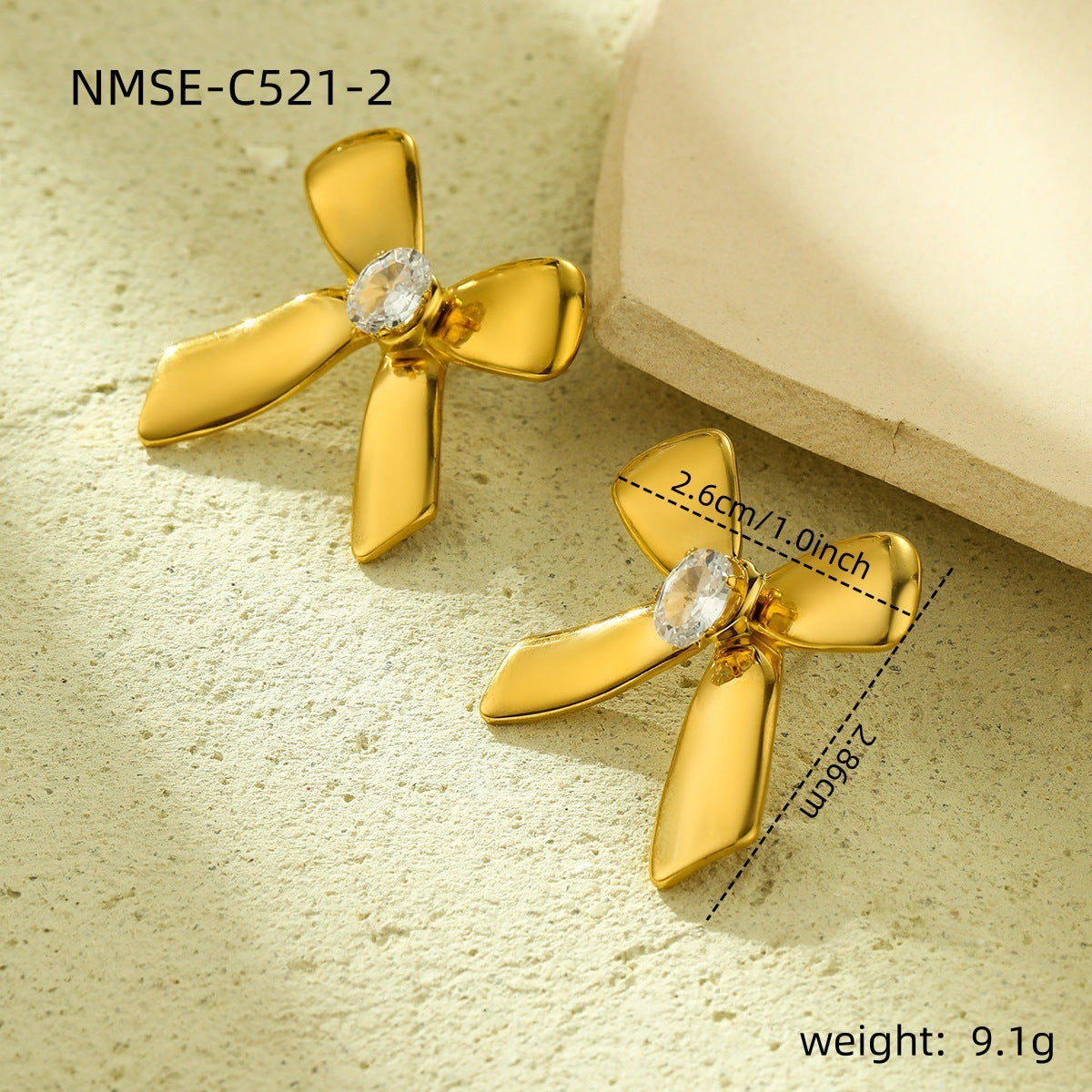 European And American Design Fashion Bowknot Earrings