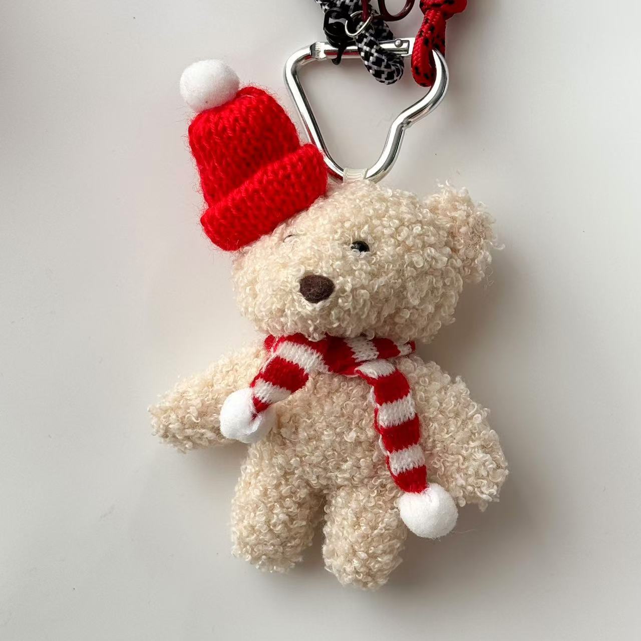 Fashion Personality Bear Plush Pendant Keychain