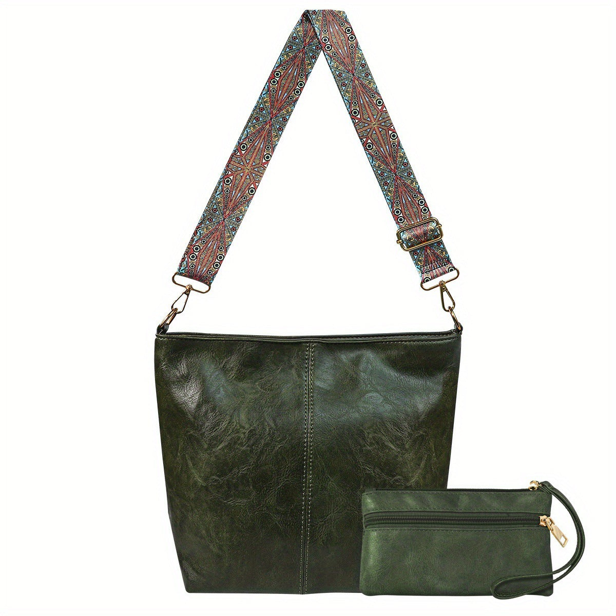 Retro Broadband Shoulder Messenger Bag