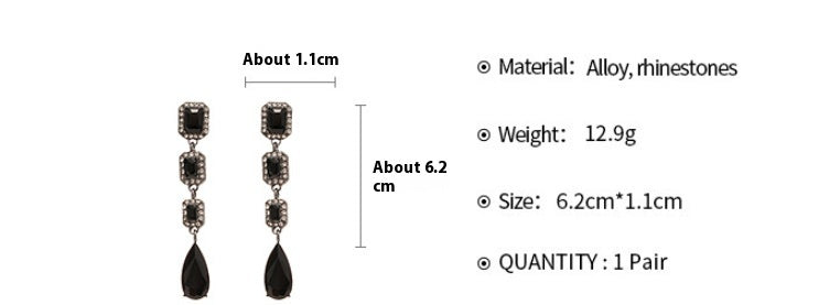 Stylish Water Drop Tassel Earrings For Women