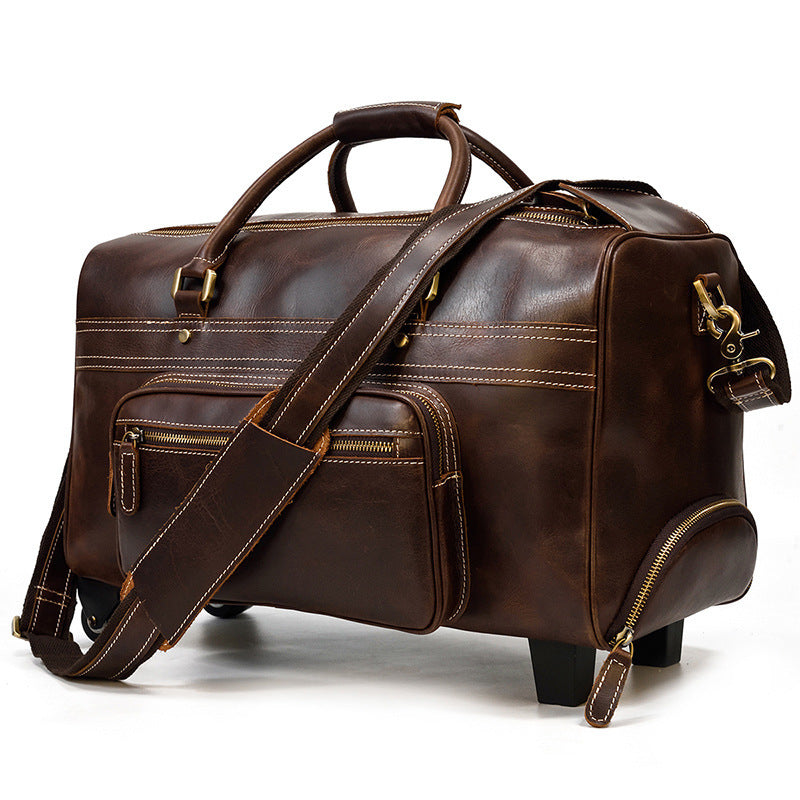 Leather Business Travel Handbag