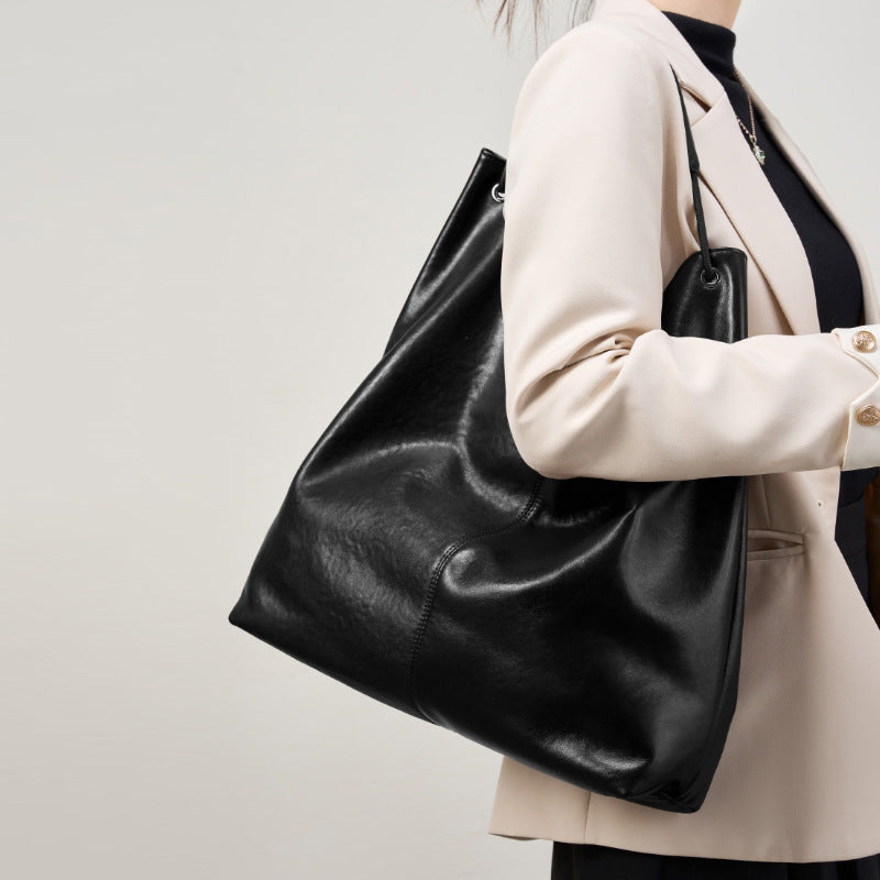 Premium Vegetable-Tanned Leather Tote
