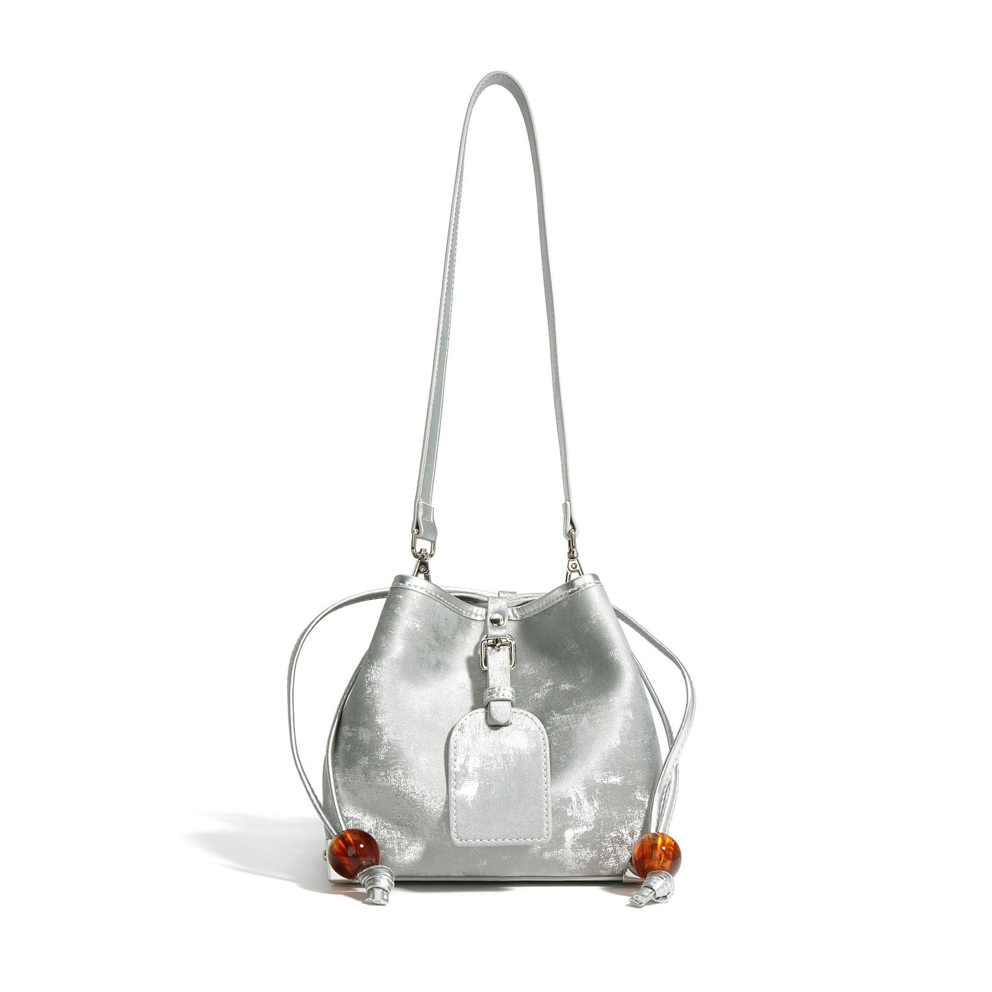 Satin Leather Shoulder Crossbody