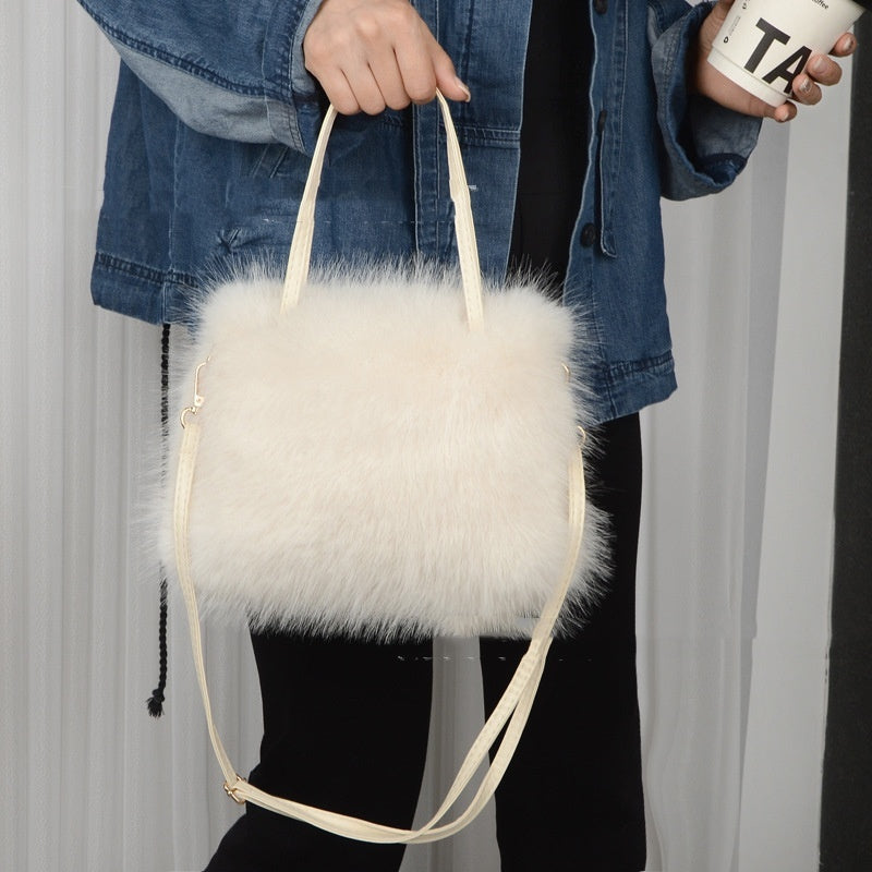 Winter Luxe Plush Tote